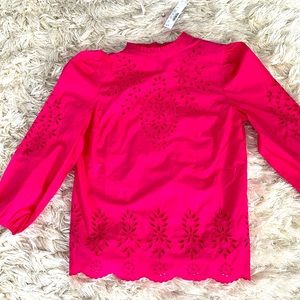 J. Crew bright pink top